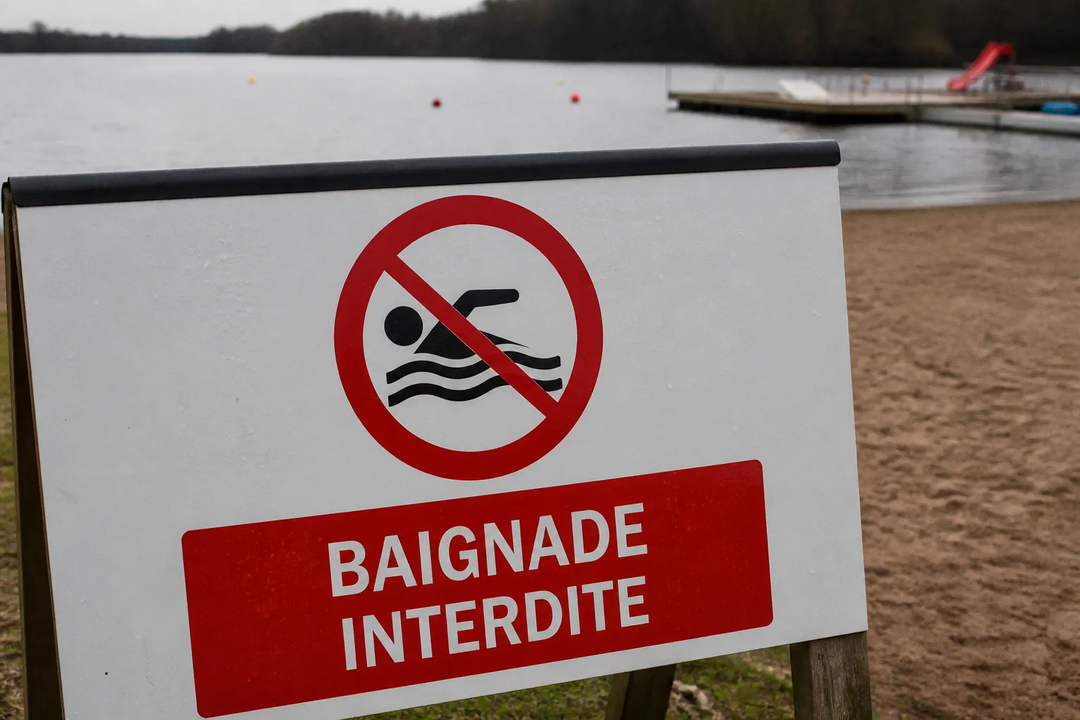 Activités nautiques suspendues à l'étang de la Vallée de Combreux