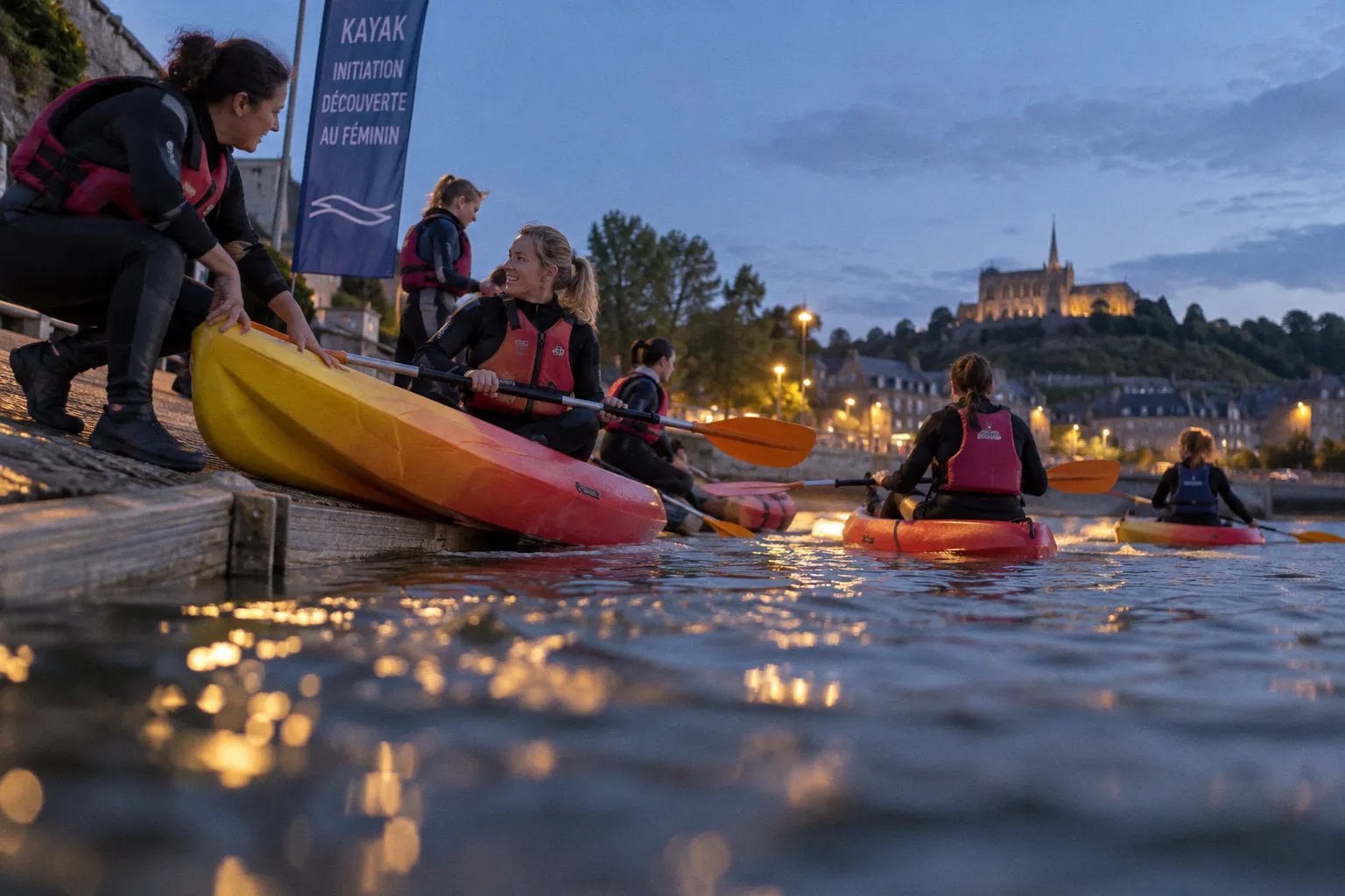 Avranches : une session d'initiation au kayak réservée aux femmes