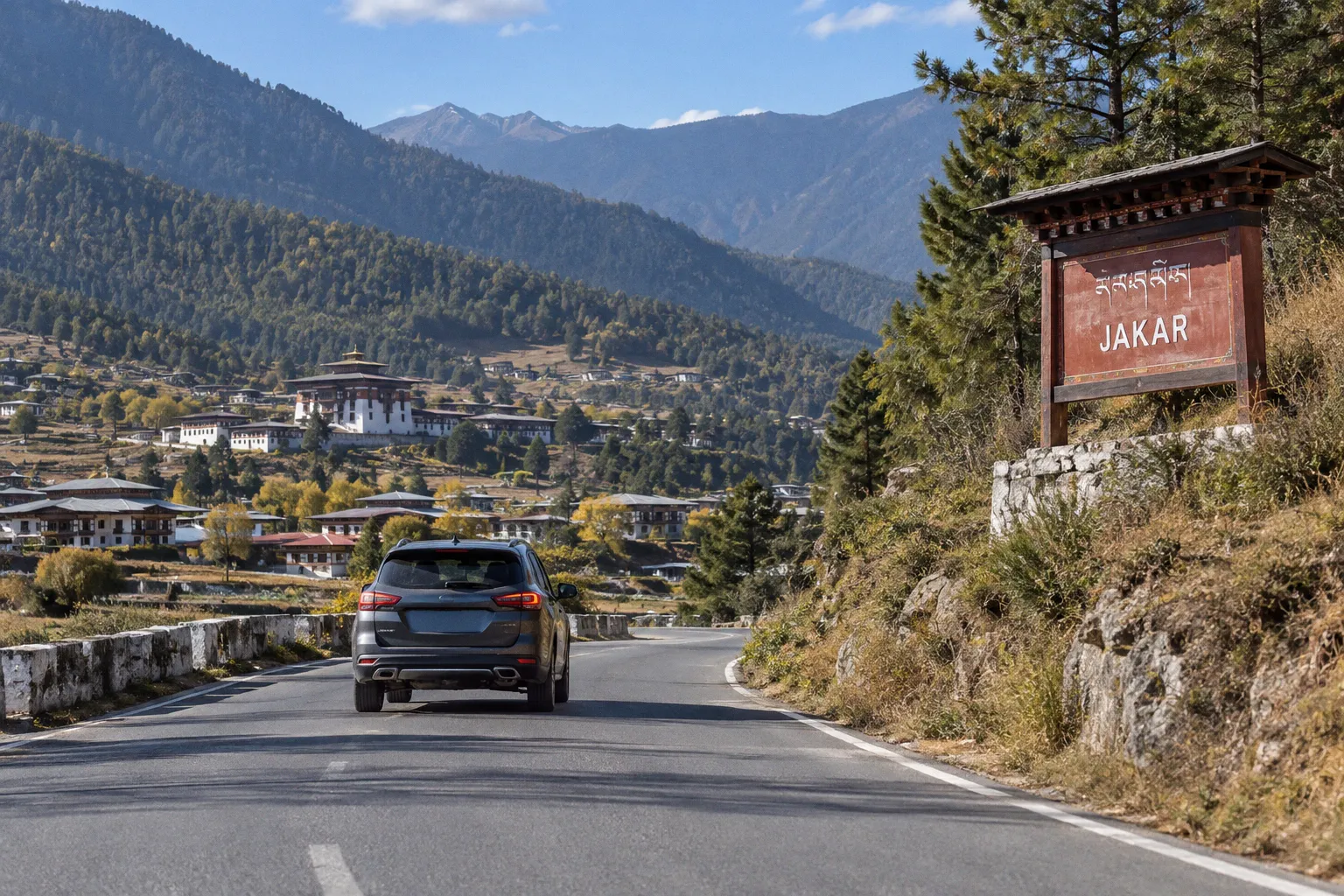 Location de voiture à Jakar (Bhoutan) : guide pratique et conseils