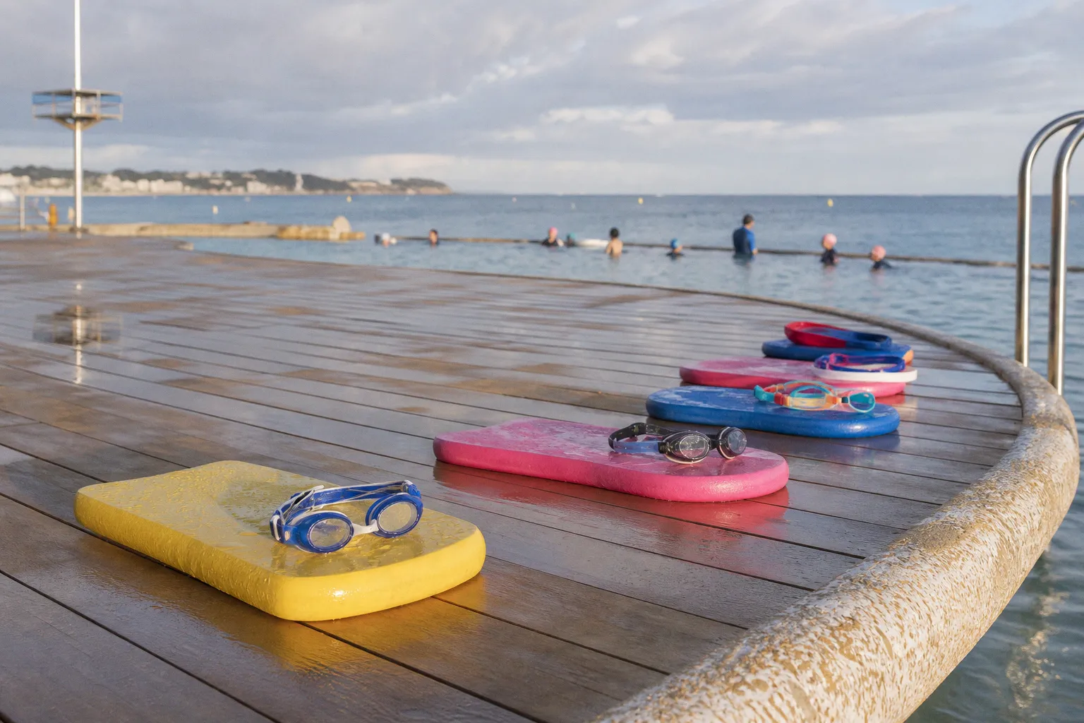 Piscine de plage : les coulisses d'un cours de natation
